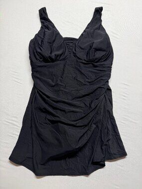 Lands' End Women's Black Swim Dress | Size 24W